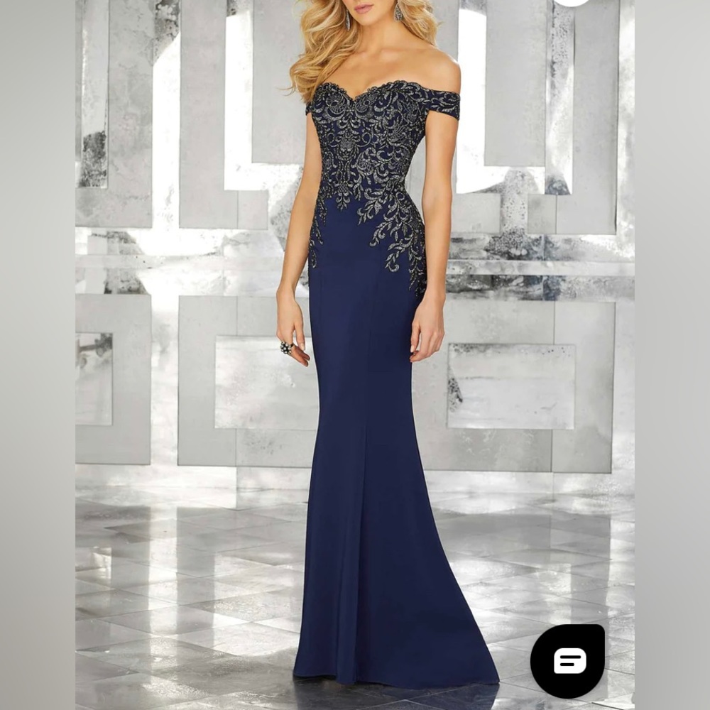 MGNY 71616 Evening Gown in Champagne
